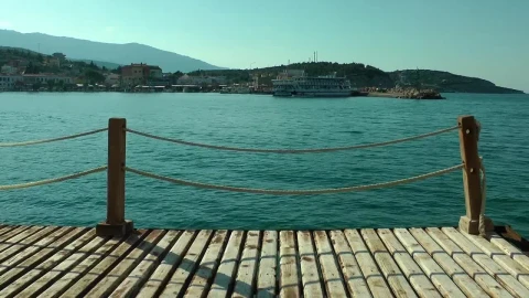 Stock Video Ocean View From A Wooden Dock Live Wallpaper - Free Live Wallpaper