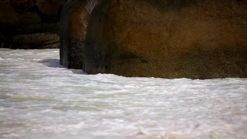 Stock Video Ocean Waves Crashing At The Rocks Live Wallpaper - Free Live Wallpaper