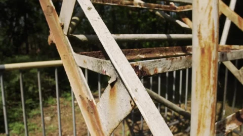 Stock Video Old Rusty And Deteriorated Staircase Seen In Detail Live Wallpaper - Free Live Wallpaper