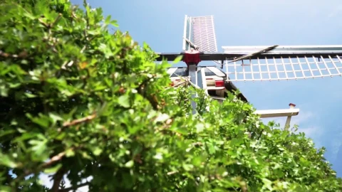 Stock Video Old Windmill On A Sunny Day Live Wallpaper - Free Live Wallpaper