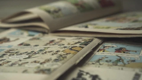 Stock Video Old Worn Out Comics Live Wallpaper - Free Live Wallpaper