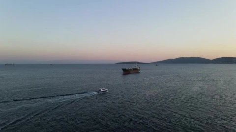 Stock Video Open Sea With Cargo Ships And Boats Live Wallpaper - Free Live Wallpaper
