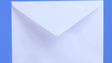 Stock Video Opening A White Envelope On A Blue Background Live Wallpaper - Free Live Wallpaper