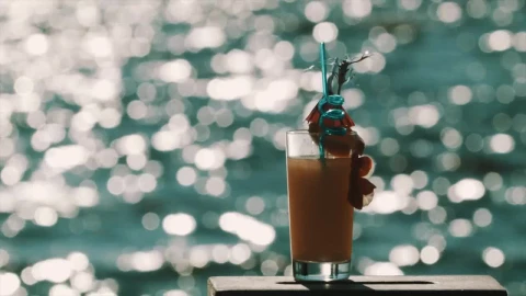 Stock Video Orange Cocktail With Decorations Live Wallpaper - Free Live Wallpaper
