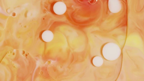 Stock Video Orange Fluid Making Abstract Forms Live Wallpaper - Free Live Wallpaper