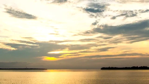Stock Video Orange Sunset Beyond The Horizon Live Wallpaper - Free Live Wallpaper