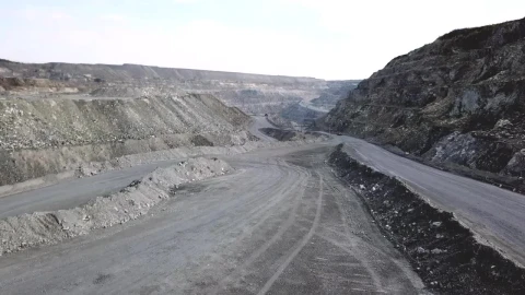 Stock Video Orange Truck Heading Through A Quarry Live Wallpaper - Free Live Wallpaper