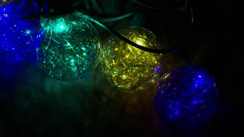 Stock Video Ornamental Christmas Lights Rotating Live Wallpaper - Free Live Wallpaper