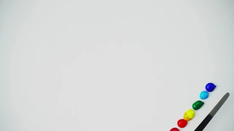 Stock Video Painting A Pride Rainbow With Acrylic Paint Live Wallpaper - Free Live Wallpaper