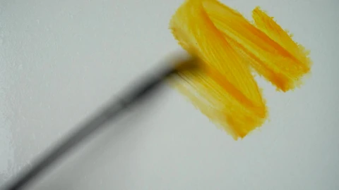 Stock Video Painting Abstract Shapes With Watercolor Close Up Live Wallpaper - Free Live Wallpaper