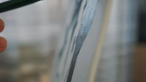 Stock Video Painting On Canvas Close Up Live Wallpaper - Free Live Wallpaper