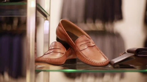 Stock Video Pair Of Shoes On A Sideboard Are Taken By A Live Wallpaper - Free Live Wallpaper