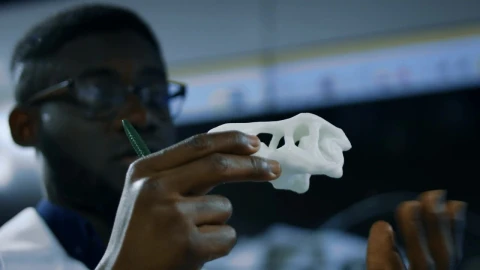 Stock Video Paleontologist Studying A Dinosaur Skull Live Wallpaper - Free Live Wallpaper