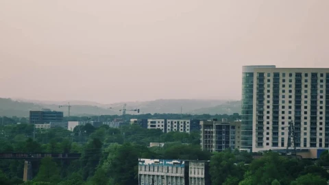 Stock Video Panorama From The Heights Of A Big City Live Wallpaper - Free Live Wallpaper