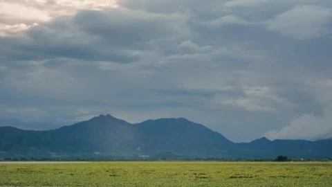Stock Video Panorama Of A Large Natural Plain On A Sunny Afternoon Live Wallpaper - Free Live Wallpaper