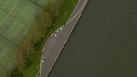 Stock Video Panoramic Aerial View Of New York City Tilt Shot Live Wallpaper - Free Live Wallpaper