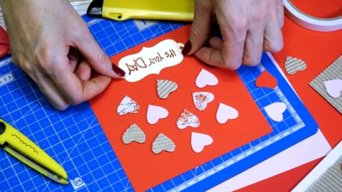 Stock Video Paper Cut Valentines Greeting Card Live Wallpaper - Free Live Wallpaper