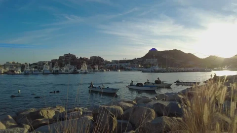 Stock Video Paradisiacal Tourist Coastline During Sunset Live Wallpaper - Free Live Wallpaper