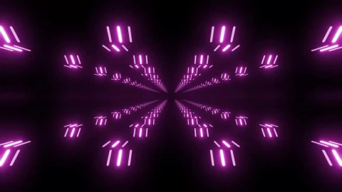 Stock Video Parallel Surfaces Of Purple Neon Lights Live Wallpaper - Free Live Wallpaper