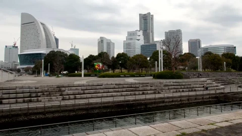 Stock Video Park Of A Big City With People Live Wallpaper - Free Live Wallpaper