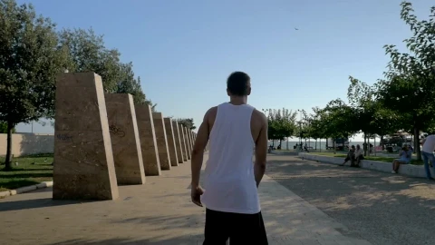 Stock Video Parkour Across Benches Live Wallpaper - Free Live Wallpaper
