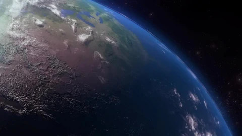 Stock Video Part Of Planet Earth Rotating Rapidly In Space Live Wallpaper - Free Live Wallpaper