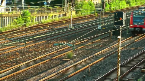 Stock Video Passenger Train Arriving At The Train Station Live Wallpaper - Free Live Wallpaper