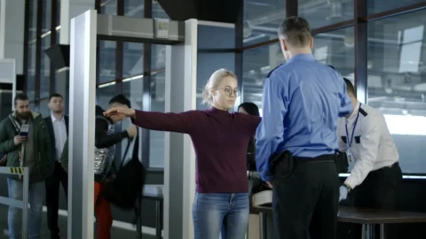 Stock Video Passengers Going Through Examination At Airport Live Wallpaper - Free Live Wallpaper