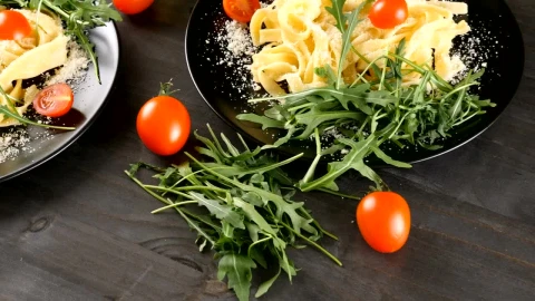 Stock Video Pasta And Vegetable Dishes Live Wallpaper - Free Live Wallpaper