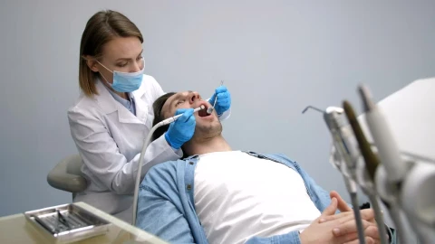 Stock Video Patient Having Their Teeth Cleaned Live Wallpaper - Free Live Wallpaper