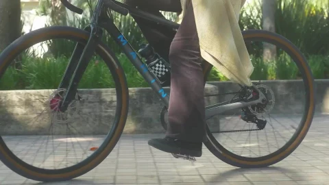 Stock Video Pedaling Of A Girl On A Bicycle In A Park Live Wallpaper - Free Live Wallpaper