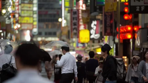 Stock Video Pedestrian Walk In Tokyo Live Wallpaper - Free Live Wallpaper