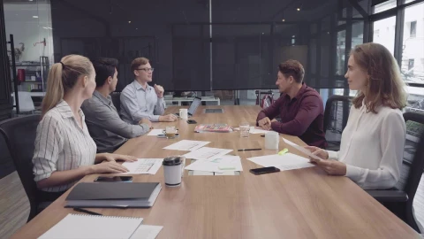 Stock Video People Celebrating At A Business Meeting Live Wallpaper - Free Live Wallpaper