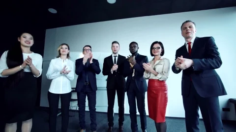 Stock Video People In The Office Applauding Live Wallpaper - Free Live Wallpaper