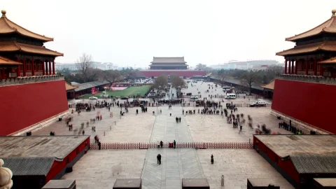Stock Video People In Tiananmen Square In Beijing Live Wallpaper - Free Live Wallpaper