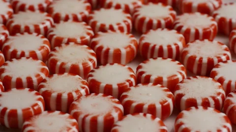 Stock Video Peppermint Candies Close Up Live Wallpaper - Free Live Wallpaper