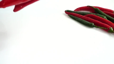 Stock Video Peppers Falling Into Water And Splashing Live Wallpaper - Free Live Wallpaper