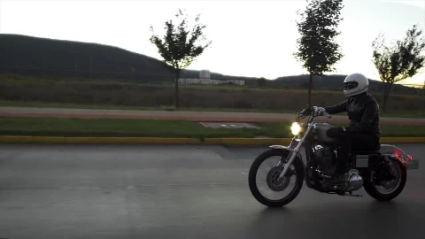 Stock Video Person Driving A Motorcycle In The Street Live Wallpaper - Free Live Wallpaper