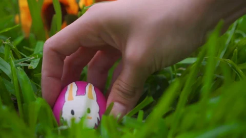 Stock Video Person Leaving Easter Eggs In Garden Live Wallpaper - Free Live Wallpaper