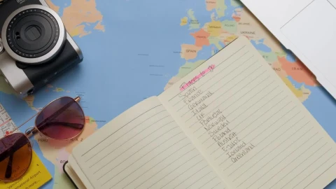 Stock Video Person Marking Places Visited During Their Trip Live Wallpaper - Free Live Wallpaper
