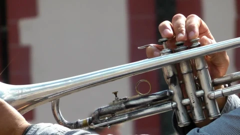 Stock Video Person Playing A Trumpet Close Up Live Wallpaper - Free Live Wallpaper