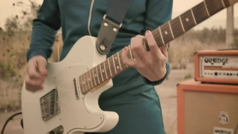 Stock Video Person Playing Electric Guitar Close Up Live Wallpaper - Free Live Wallpaper