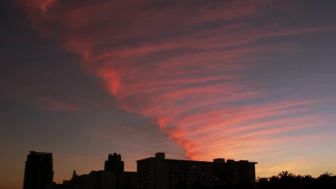 Video Stock Red Sky Above The City Live Wallpaper Free - Free Live Wallpaper