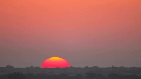 Video Stock Red Sun Rising In The Warm Morning Live Wallpaper Free - Free Live Wallpaper