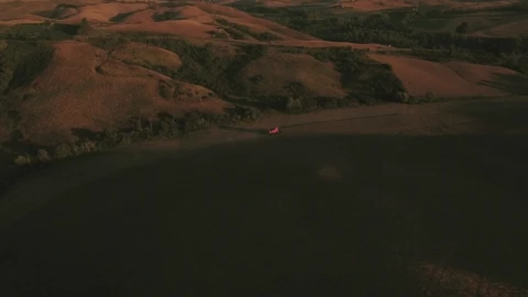 Video Stock Red Tractor Working A Field Live Wallpaper Free - Free Live Wallpaper