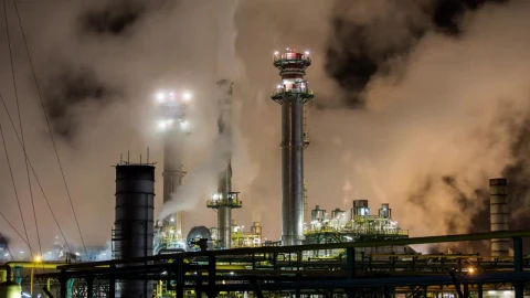 Video Stock Petrochemical Plant At Night Live Wallpaper Free - Free Live Wallpaper