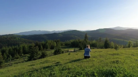 Video Stock Photographer Taking Pictures Of The Forest Live Wallpaper Free - Free Live Wallpaper