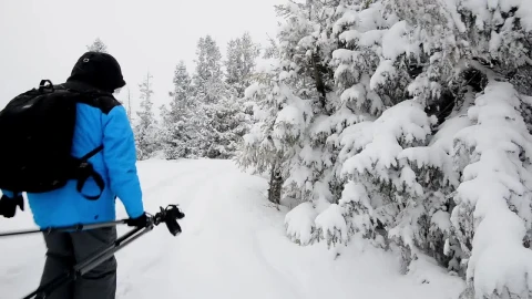 Video Stock Photographer Walking In The Alps During Winter Live Wallpaper Free - Free Live Wallpaper