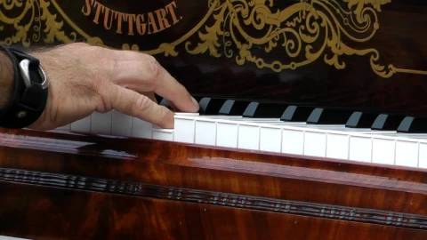 Video Stock Pianist Playing A Song Static Shot Live Wallpaper Free - Free Live Wallpaper