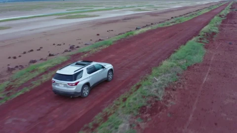 Video Stock Pickup Truck Traveling Through A Desert In An Aerial Shot Live Wallpaper Free - Free Live Wallpaper